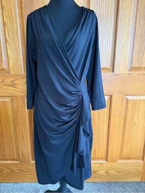 Venus’s little black dress is available in a large.